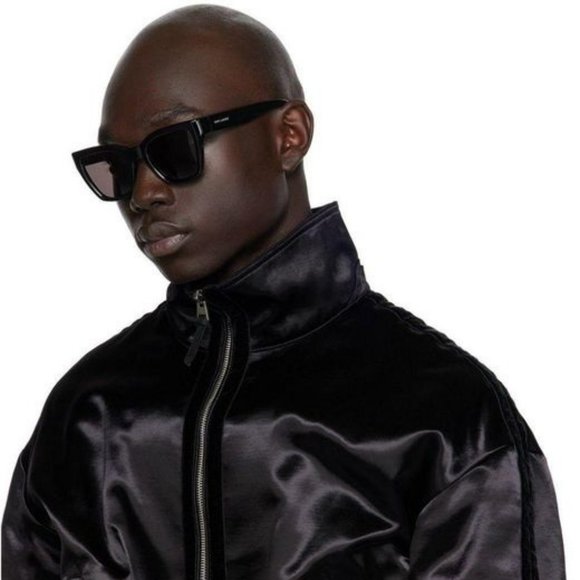 BRAND NEW Saint Laurent SL641 001 Black Cat Eye Unisex Sunglasses - Picture 12 of 13